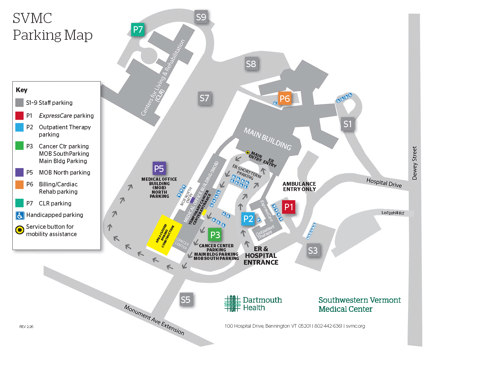 2026 SVMC Campus Map