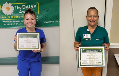 Morgan Hutchins, RN and Jennifer Archibald, RN