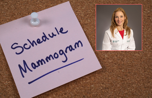 Marie Elaine, MD discussing the importance of scheduling your mammogram