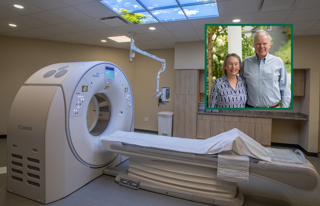 SVMC's Cardiac CT scanner was a gift from the Nancy and Don Kendall (pictured right)
