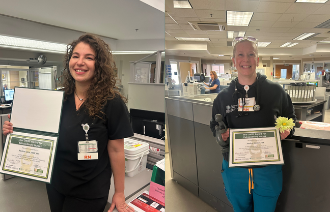 Rayana Lane, RN and Jessica DeLeon, RN