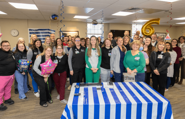 SVMC nurses and staff gathered for Magnet Award announcement